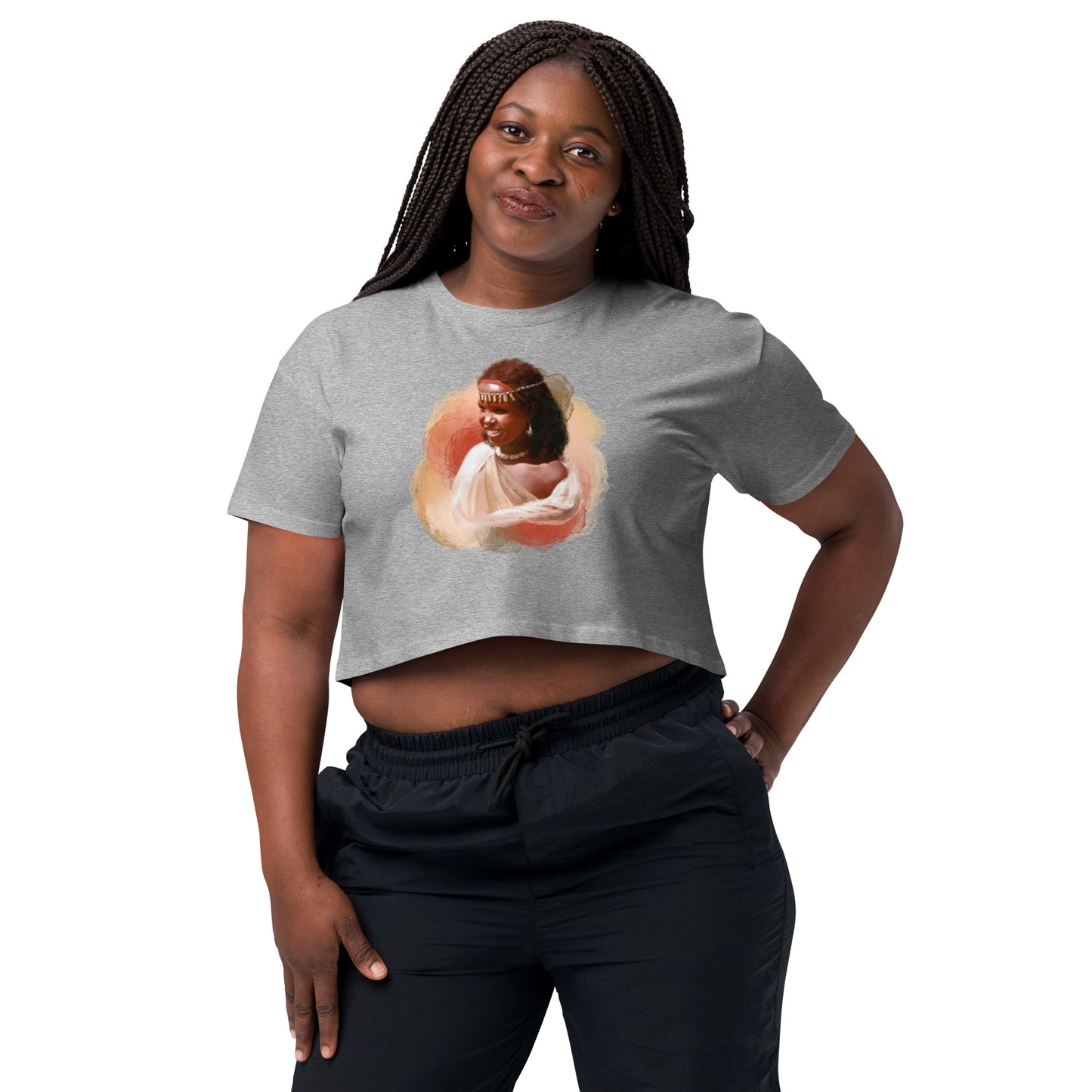 Hararghe Women’s crop top - Dark