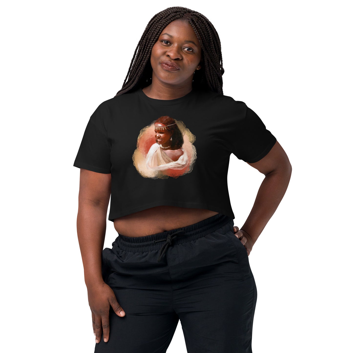 Hararghe Women’s crop top - Dark
